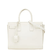 サンローラン サックドジュール ハンドバッグ ショルダーバッグ 2WAY ホワイト レザー レディース SAINT LAURENT 【中古】